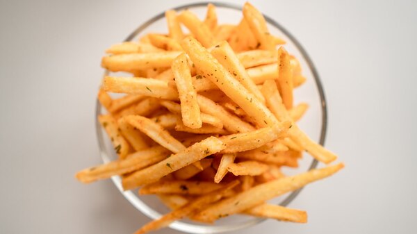 Hot chips in a bowl