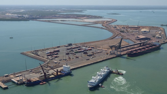 Darwin's port, which has been leased under a 99-year deal to Chinese company Landbridge Group.