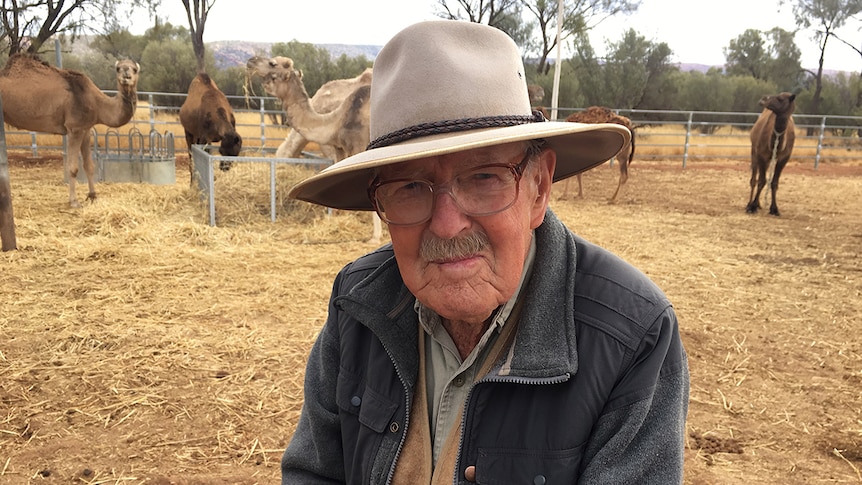 John 'Wilco' Wilkinson is a 96-year-old cameleer from Central Australia.