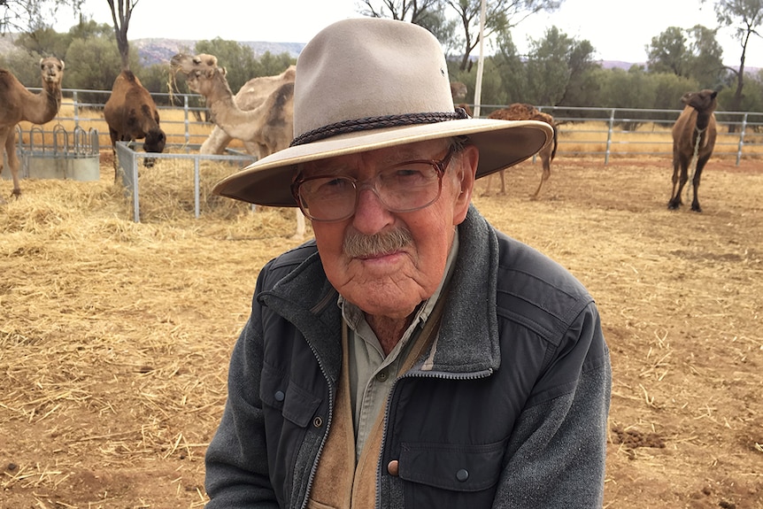 John 'Wilco' Wilkinson is a 96-year-old cameleer from Central Australia.