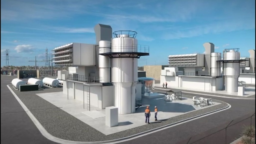 Graphic rendering of proposed hydrogen plant on Eyre Peninsula