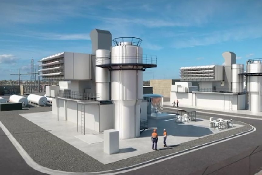 Graphic rendering of proposed hydrogen plant on Eyre Peninsula