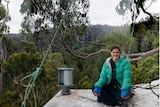Environmental activist Miranda Gibson tree-sitting in the Tyenna Valley, southern Tasmania.