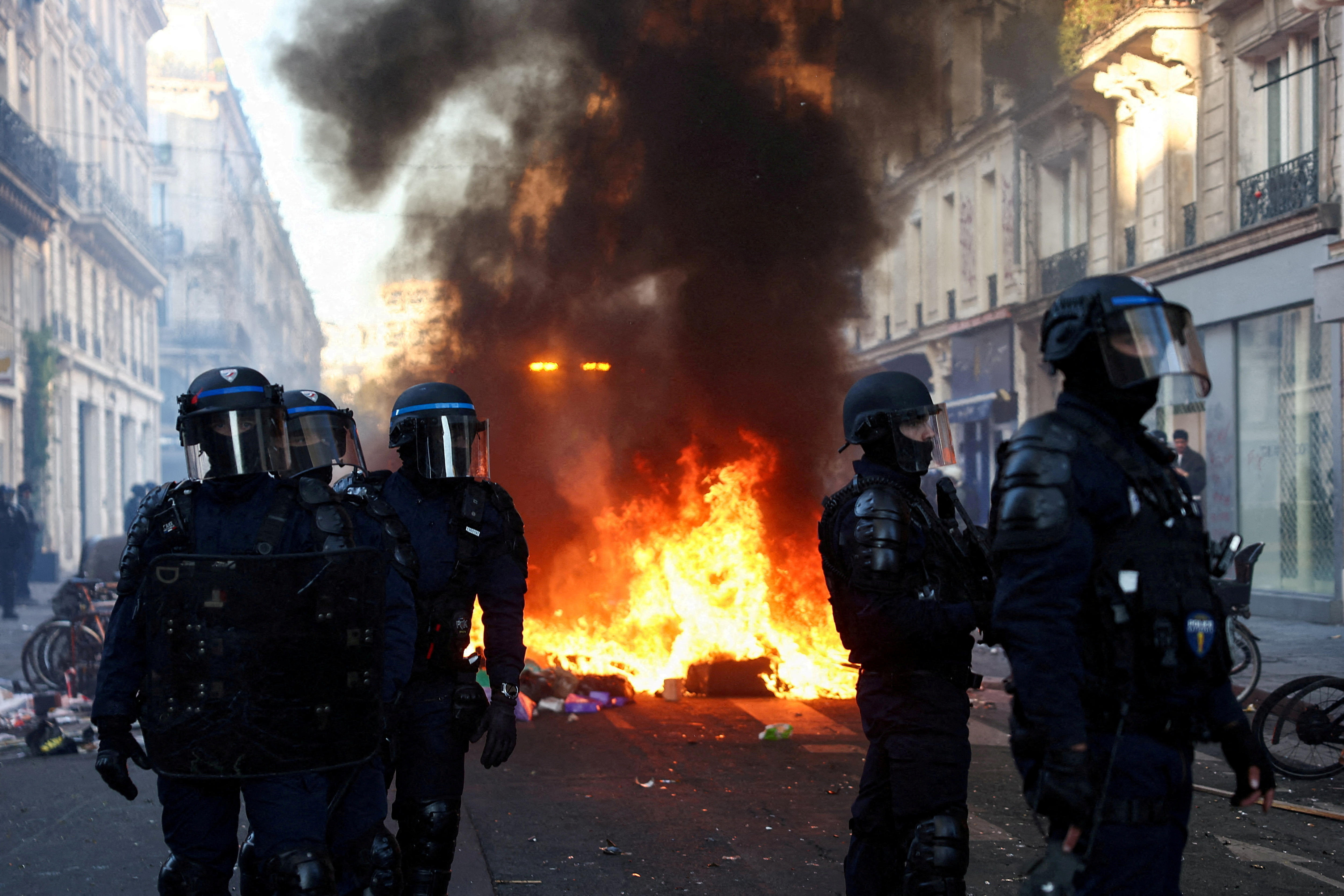 Troops deployed and curfews enforced to quell France riots