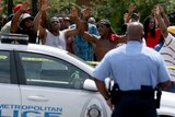 Protesters near shooting of man in St Louis