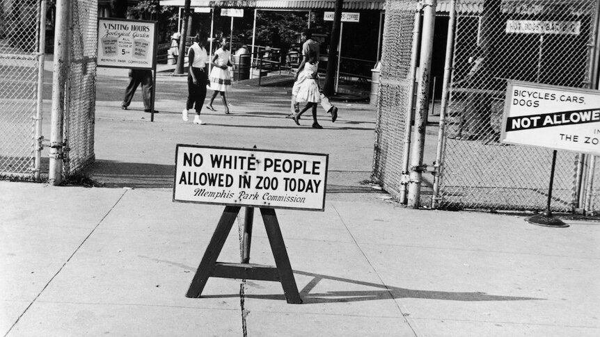 No white people in Memphis zoo sign