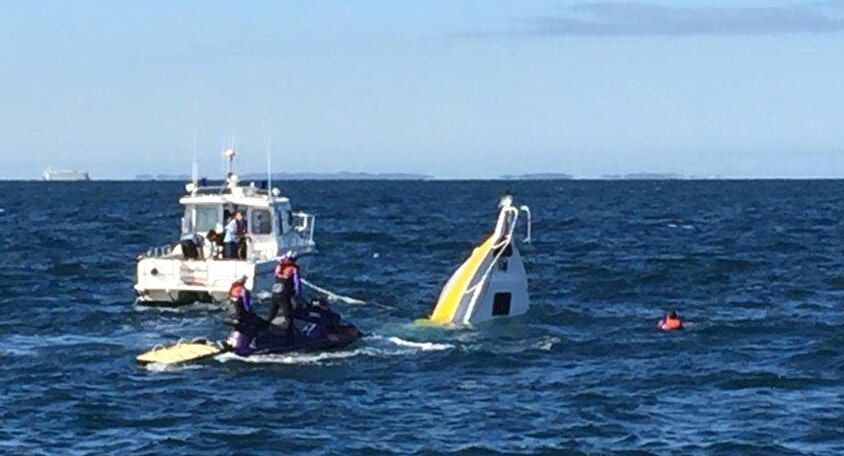 Boat sinks, swimmers rescued at annual Rottnest swim event - ABC News