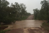 a flooded creek
