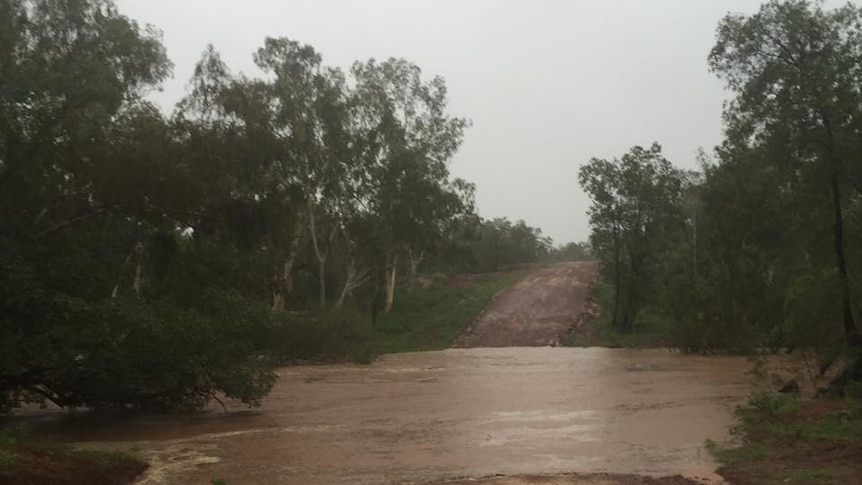 a flooded creek