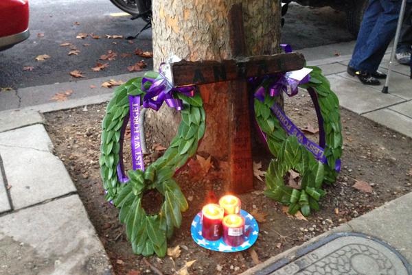 Unique Anzac service held by protesters