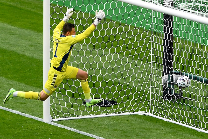 David Marshall fails to make a save for Scotland at Euro 2020