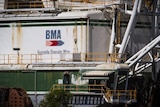 mining equipment with "BMA" on it 