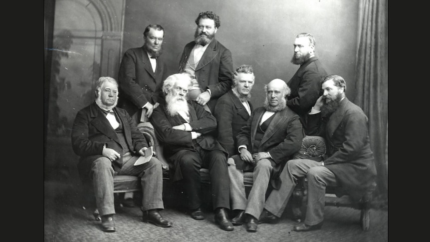Sir Henry Parkes with some of his ministry