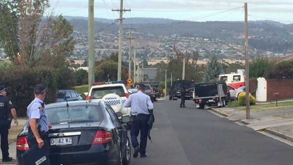 Special operations police at Launceston stand-off