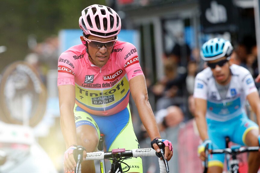 Alberto Contador finishes 15th stage at Giro