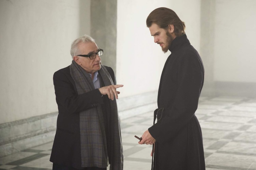 Martin Scorsese and Andrew Garfield