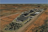 Artist's impression of the phosphate plant proposed near Mount Isa.