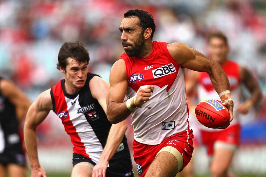 Adam Goodes will continue to inspire the young guns in Sydney to step up to the plate.