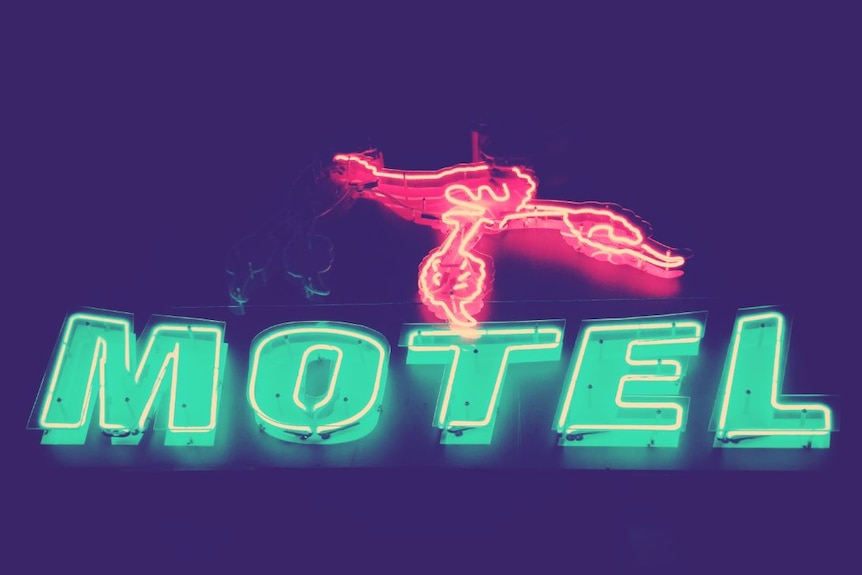 Neon motel sign on the Gold Coast