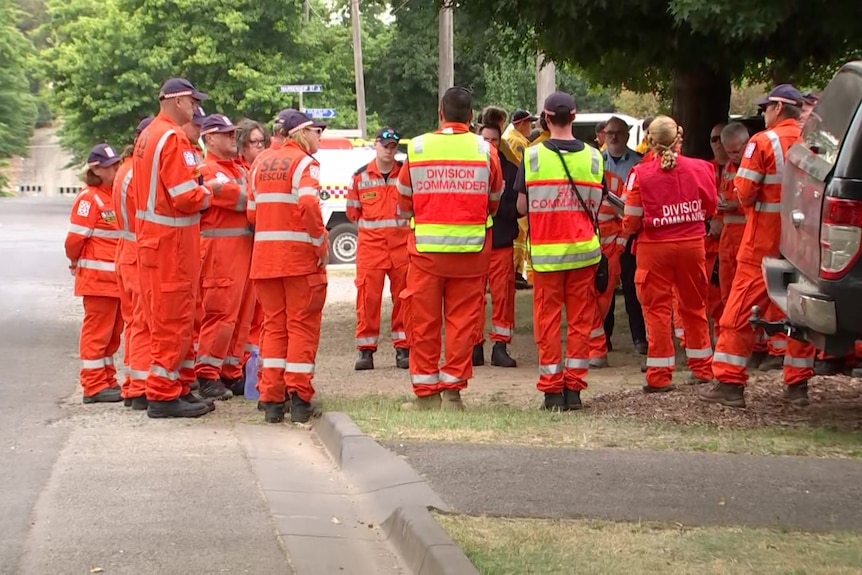 A group of SES workers.
