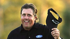 Phil Mickelson celebrates his Masters victory