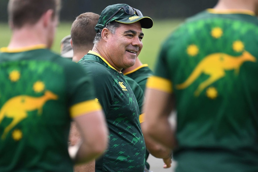 Mal Meninga at Kangaroos training