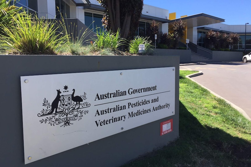 Exterior of the Australian Pesticides and Veterinary Medicines Authority in Canberra.