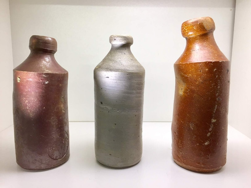 Some bottles were made from clay in the 1800s.