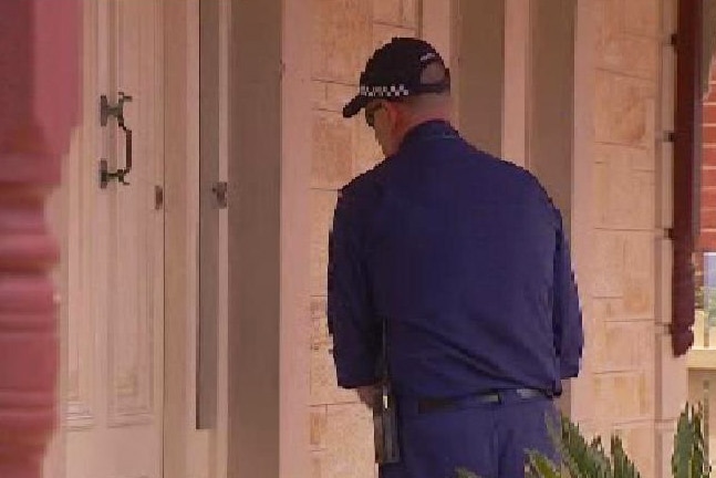 Police search home