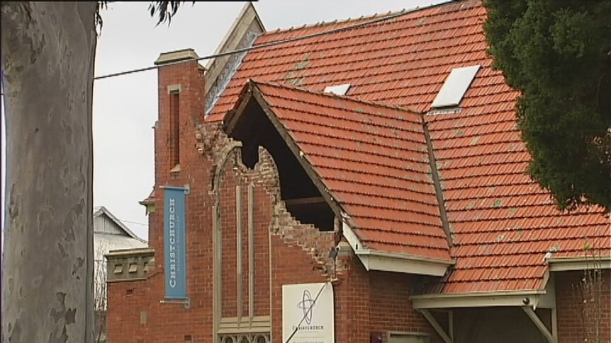 Church damaged by strong winds