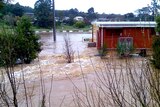Rivers overflow: floodwaters inundate the Hammond Park sports ground in Creswick