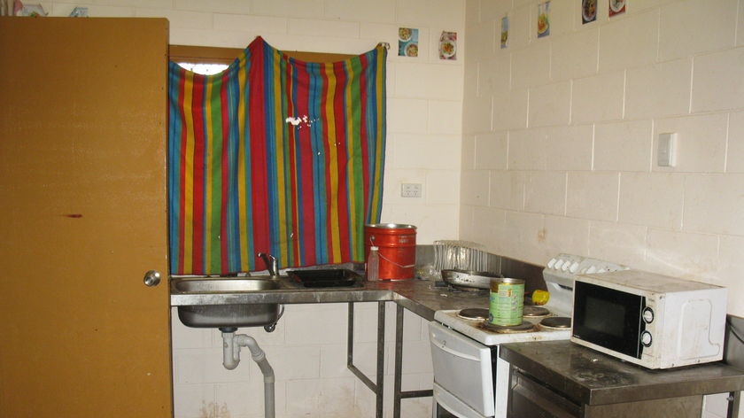 A run-down kitchen in a SIHIP-refurbished house