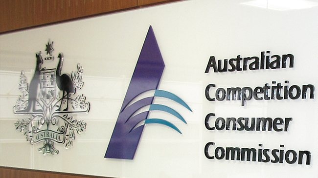 Signage of the Australian Competition and Consumer Commission