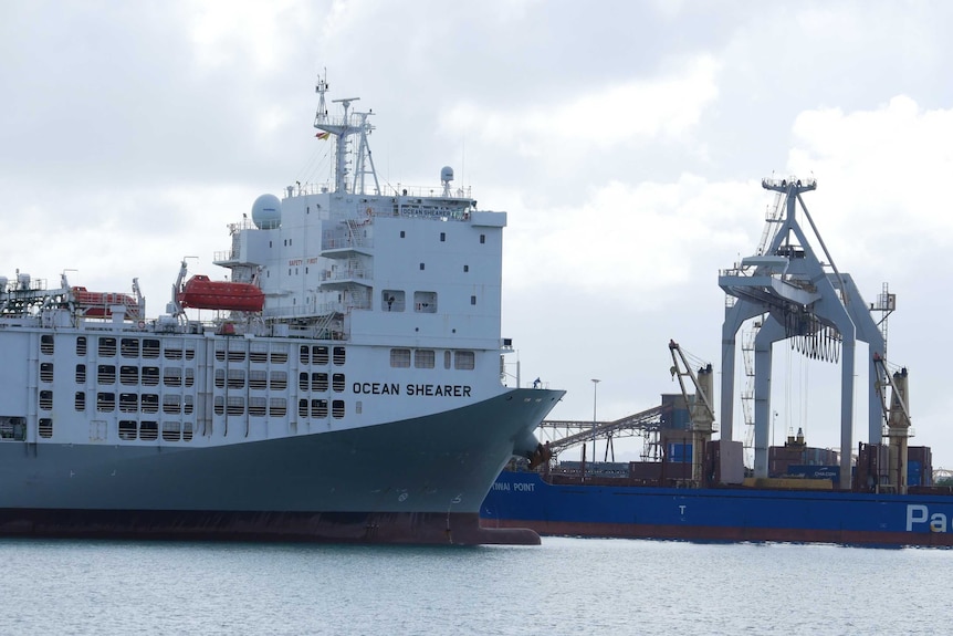 ship in townsville harbour