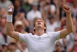 Andy Murray 's relief after winning