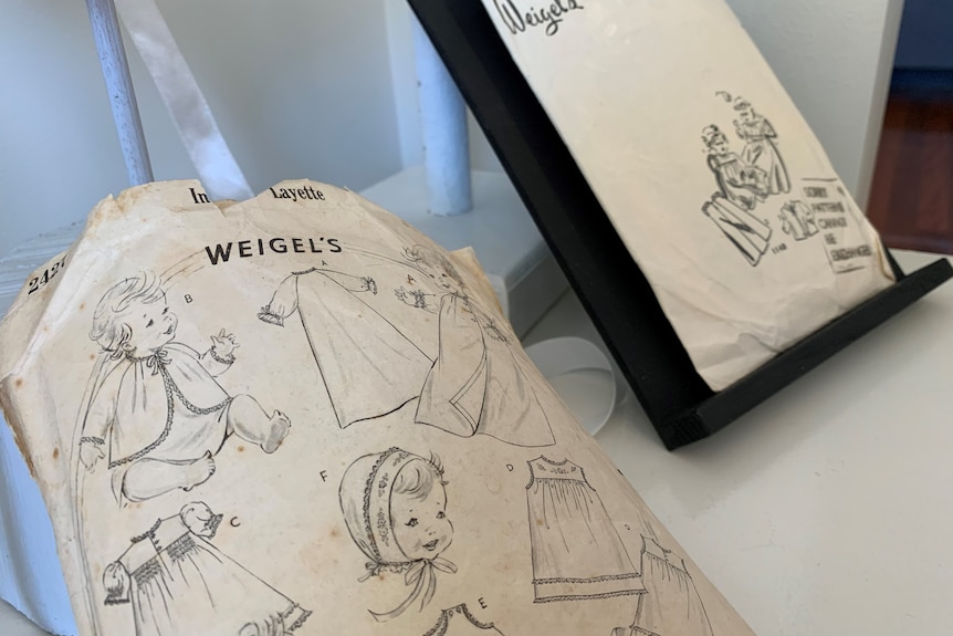 Photo of Madame Weigel's vintage patterns.