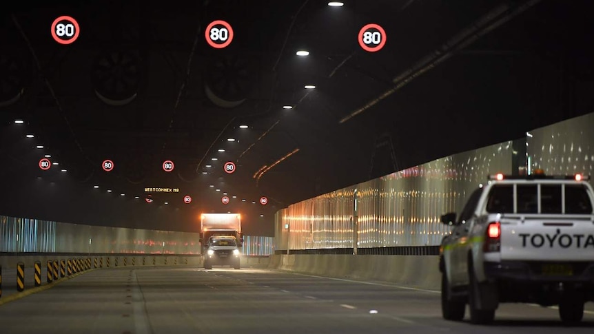 Inside a tunnel