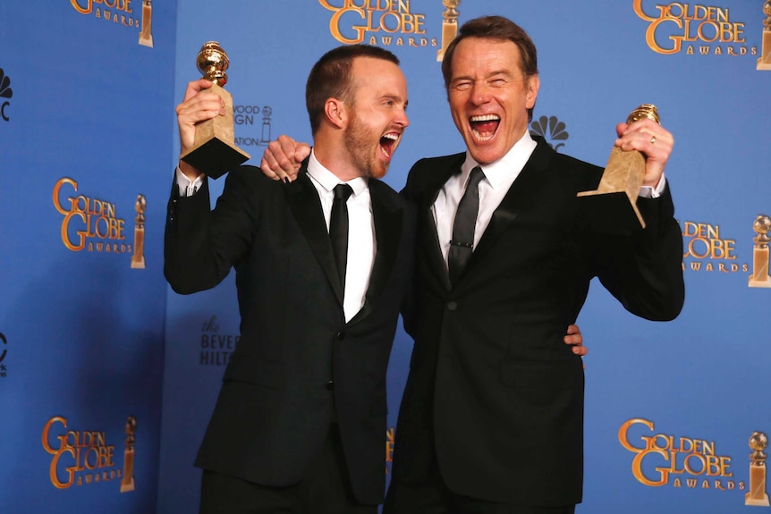 Aaron Paul and Bryan Cranston