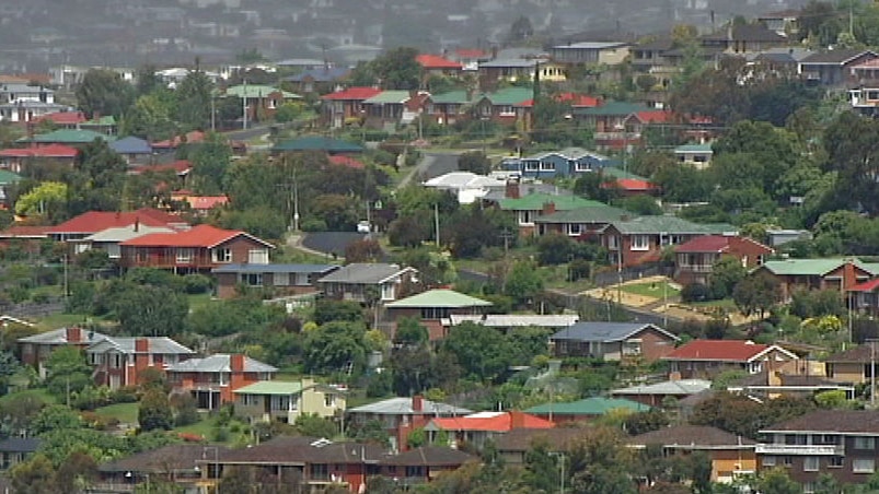 Houses on a hill, generic.