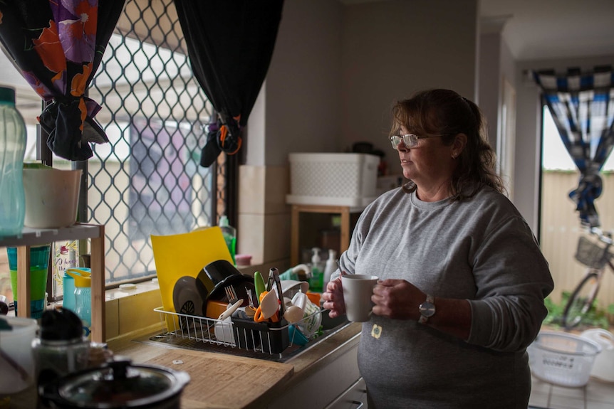 Cashless card trial participant and Kalgoorlie resident Gloria Smith at her home.