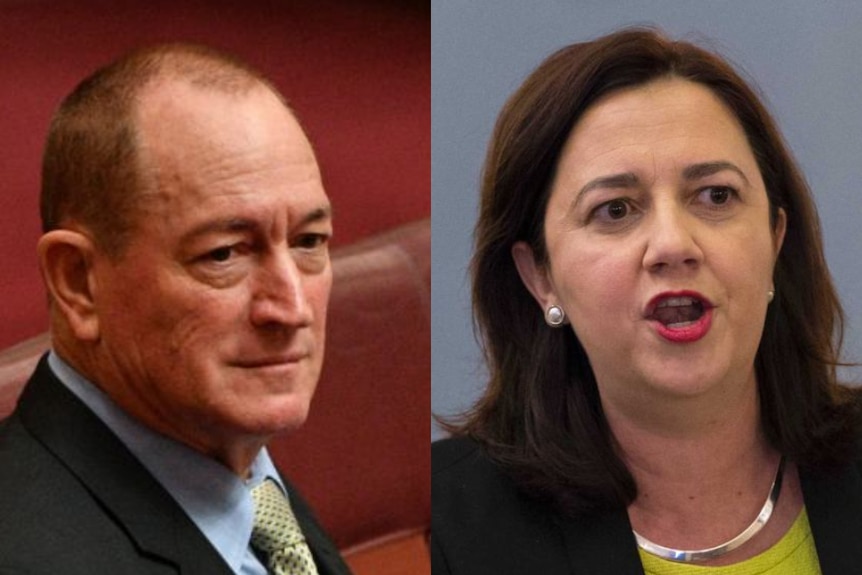 Fraser Anning and Annastacia Palaszczuk