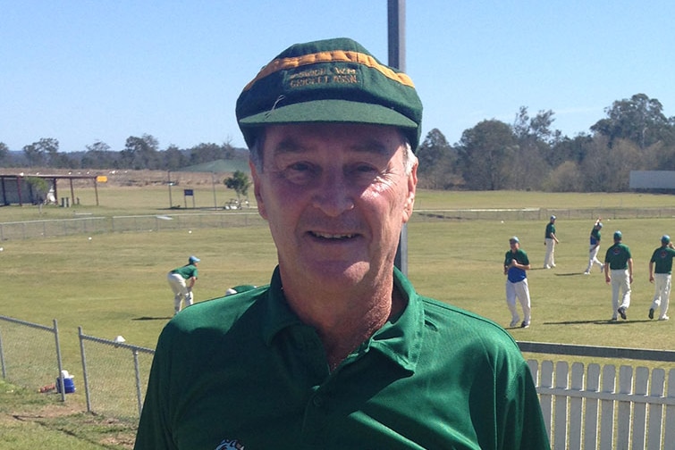 Colin Cooke, wearing his first Ipswich representative cricket cap from when he played for the first time in 1963.