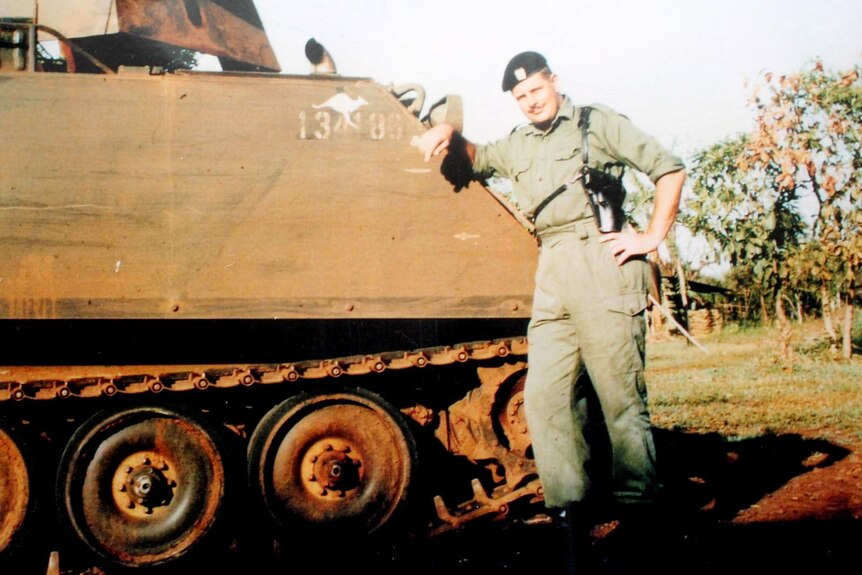 Lieutenant Adrian Roberts in South Vietnam, 1960s.