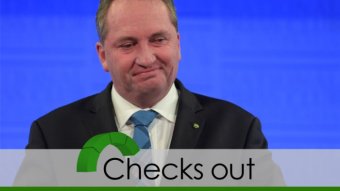 Barnaby Joyce's claim checks out