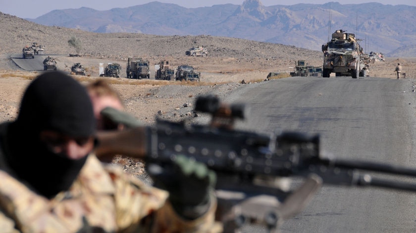 Australian Army convoy in Afghanistan