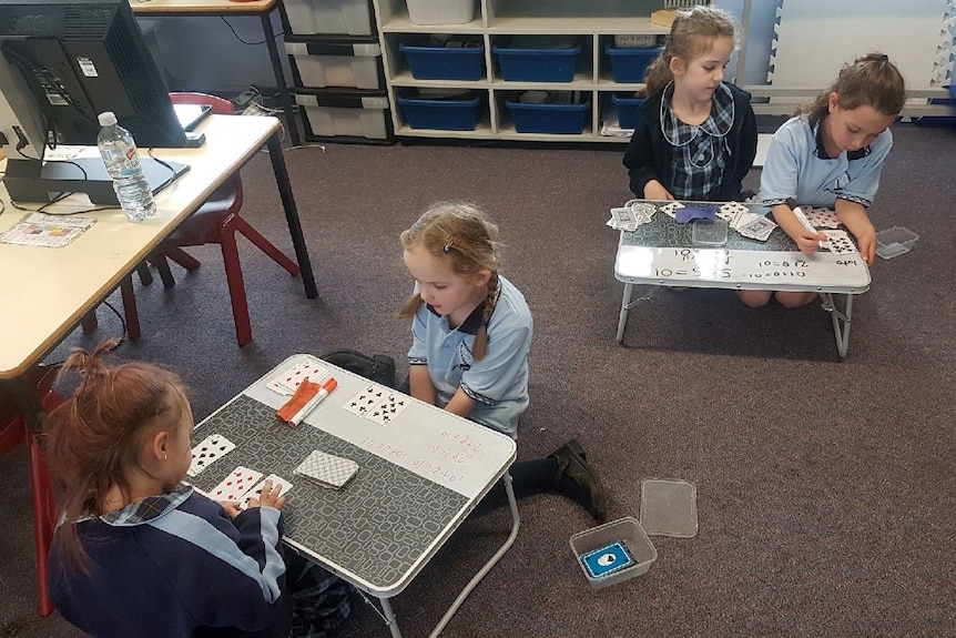 Students take part in testing at Shell Cove Public School