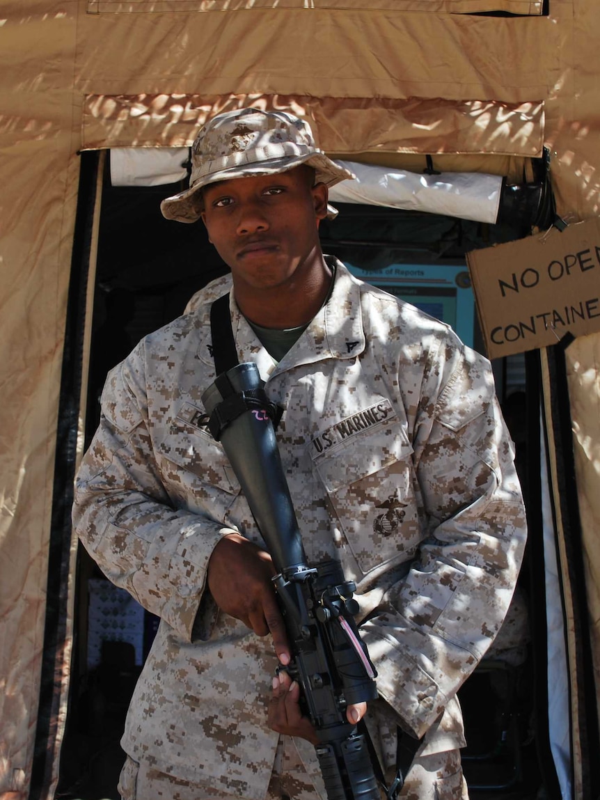 US Marine Intelligence Specialist Lance Corporal Stanton Elliso