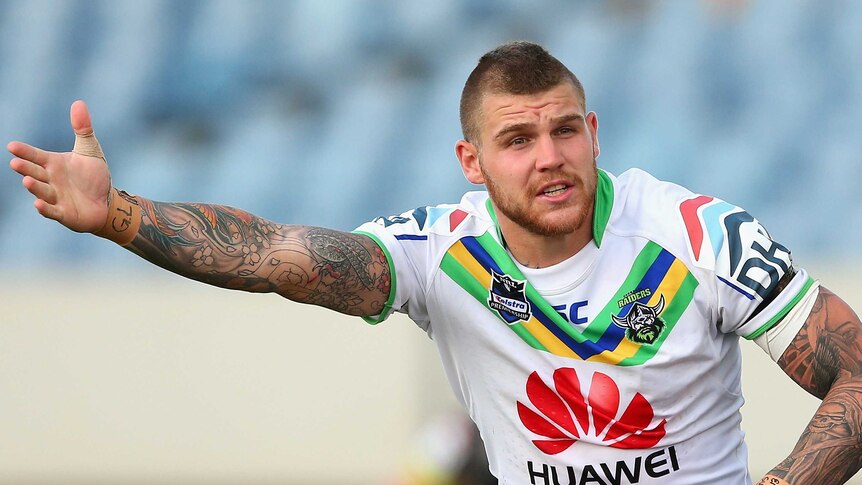 In trouble ... Josh Dugan is reportedly close to signing a deal with the Brisbane Broncos.
