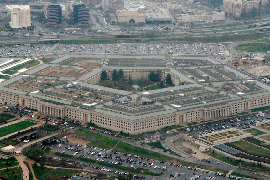 The famous five-sided headquarters of the US Department of Defense