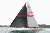 Supermaxi Wilid Oats XI races in the Big Boat Challenge on Sydney Harbour in December 2015.